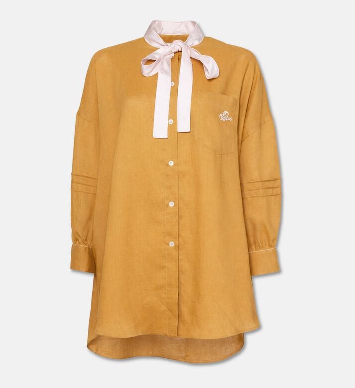 Marni Logo-embroidery Long-sleeve Shirt, Packshot View