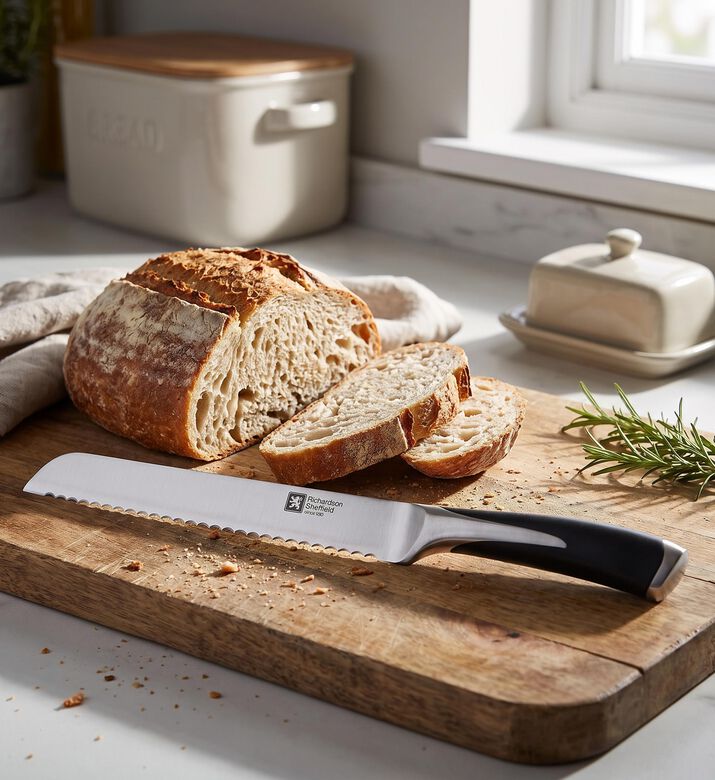Richardson Kyu Chrome Stainless Bread Knife, Model View