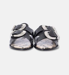 Schutz Shoes Sabot Atanado Pr, Black, Eu-37, Packshot View