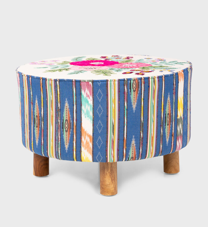Home Deco And More Daffodil Mango Wood Ottoman Ottomans
