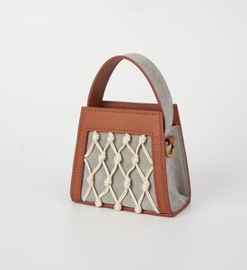 حقيبة صغيرة منقوشة بنقشة جلد التمساح