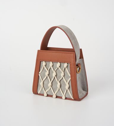 Mini Amu Croc-embossed Bag