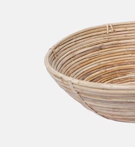 سلة خشب مركزية كبيرة من خشب