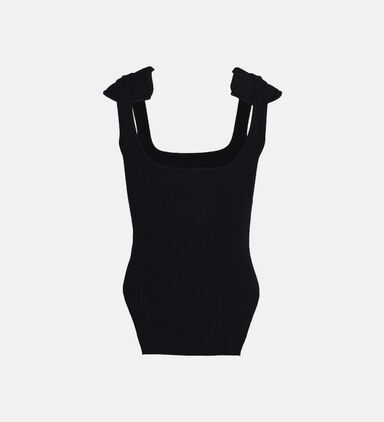 Shoulder Pads Knit Tank