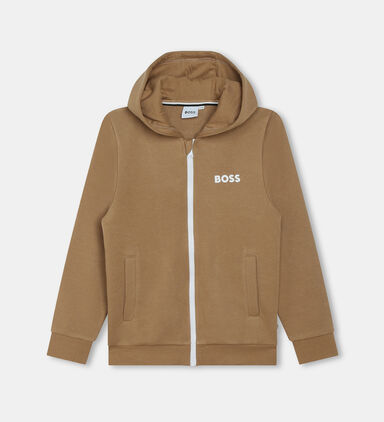 Boy Hooded Fleece Cardigan