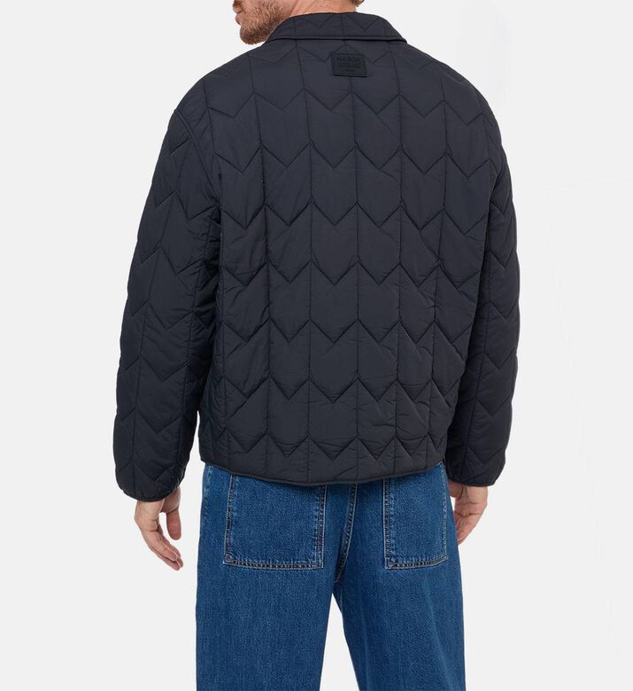 Maison Kitsune Quilted Design Long-sleeve Blouson, Model View Maison Kitsune Quilted Design Long-sleeve Blouson, Model View