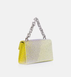 حقيبة مزينة بكريستال بأوان متدرجة