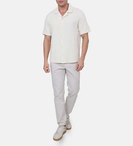 قميص بياقة بطية مزخرفة