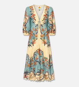 Farm Rio Cotton Embroidered Maxi Dress, Packshot View