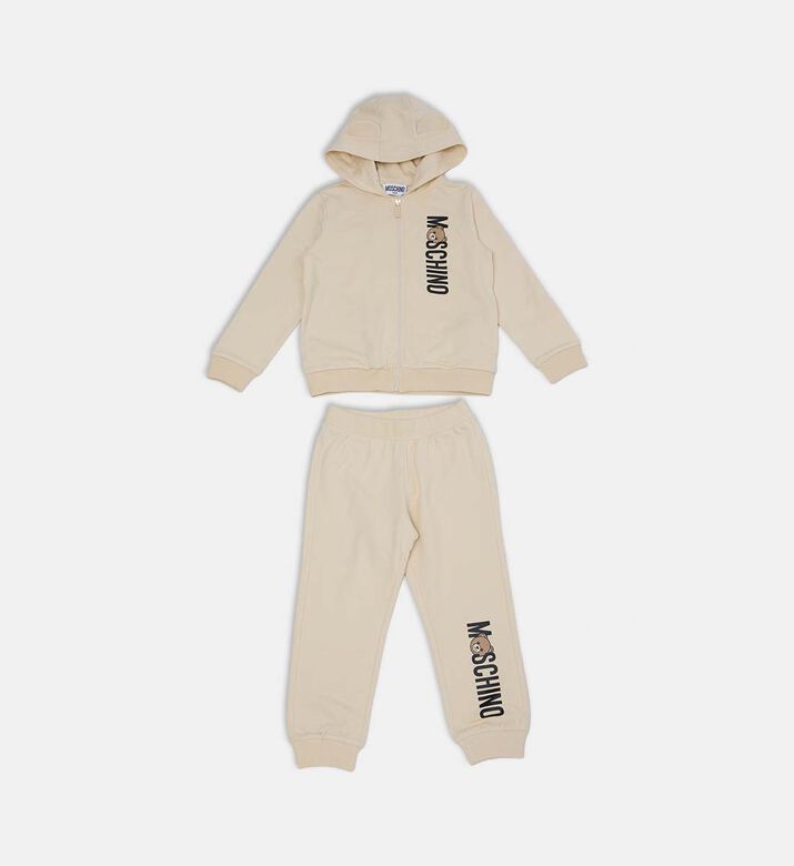 Teddy-bear Print Long-sleeve Set