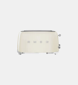 Smeg 50s Style 4-slice Toaster, Cream, Packshot View