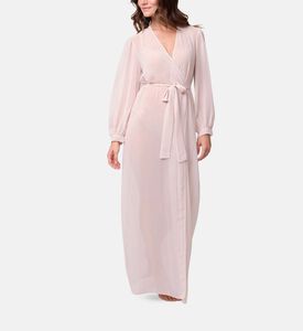 Rya Serenade Waist Tie Closure Flared Maxi Robe, Model View Rya Serenade Waist Tie Closure Flared Maxi Robe, Model View