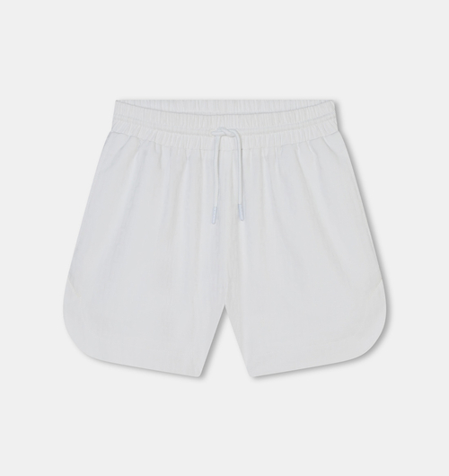 Cotton Poplin Jumbled Logo Shorts