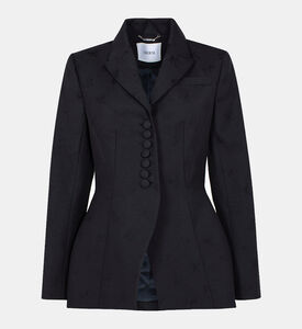 Single Breasted Jacquard Jacket