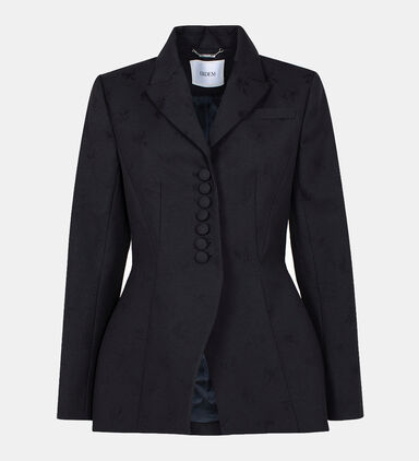 Single Breasted Jacquard Jacket