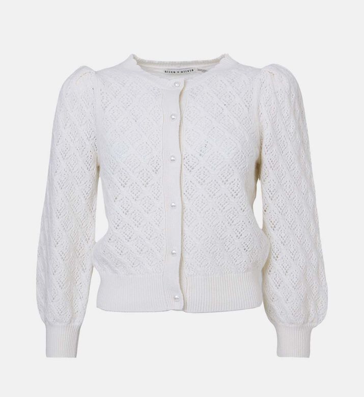 Doris Lace Cropped Cardigan