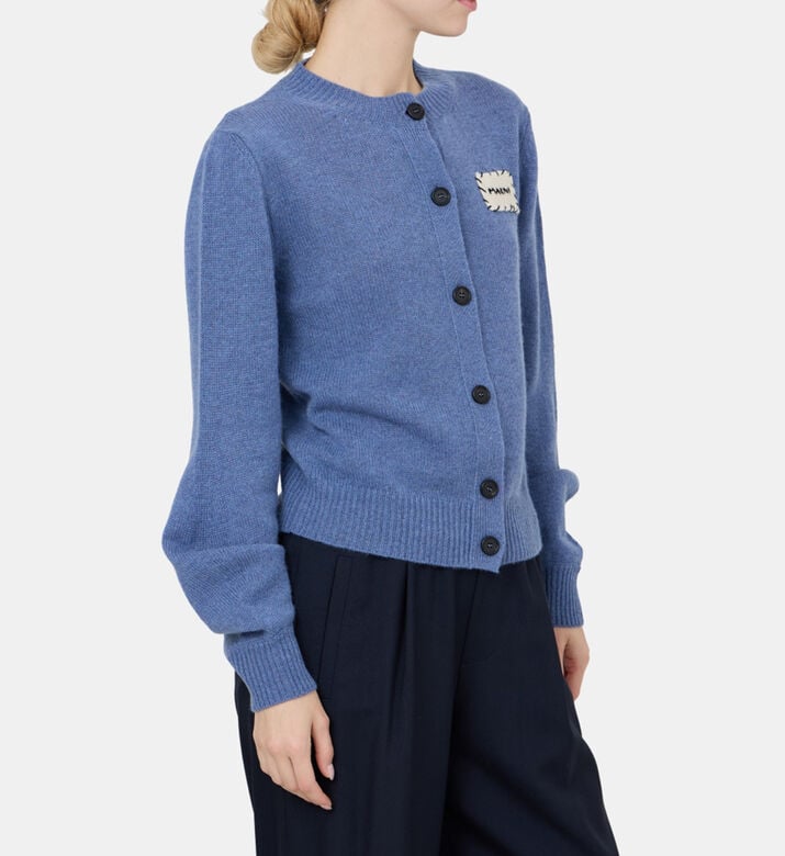 Cashmere Logo-patch Cardigan Cashmere Logo-patch Cardigan