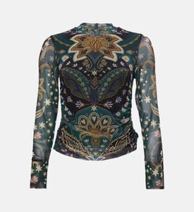 Paisley-print Long-sleeve Top Paisley-print Long-sleeve Top