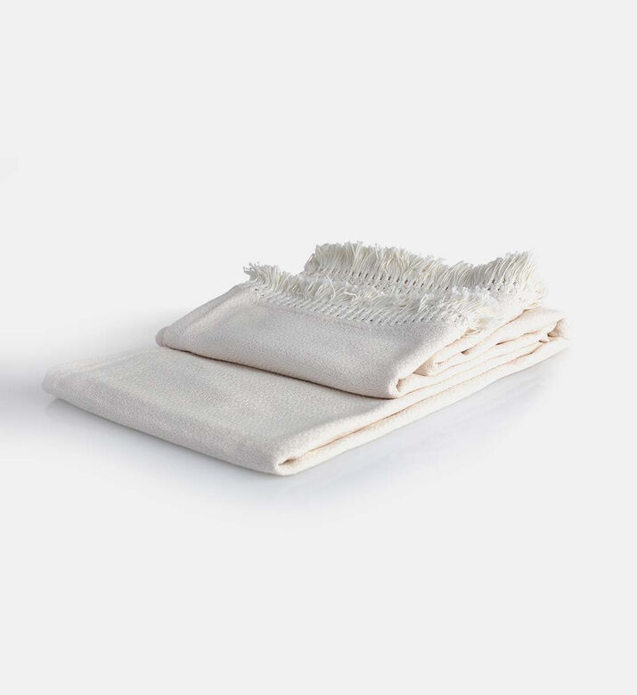 Swan Fringe Lace Cotton Throw