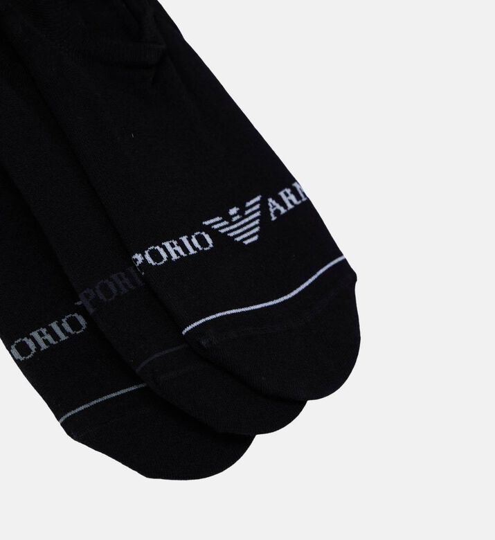 جوارب بقصّة عادية بتطريز شعار