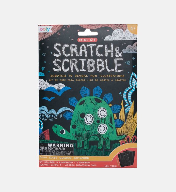 Mini Scratch Scribble Dino Days Kit