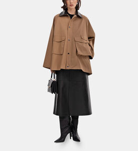 Flap Pockets Wide Sleeve Jacket