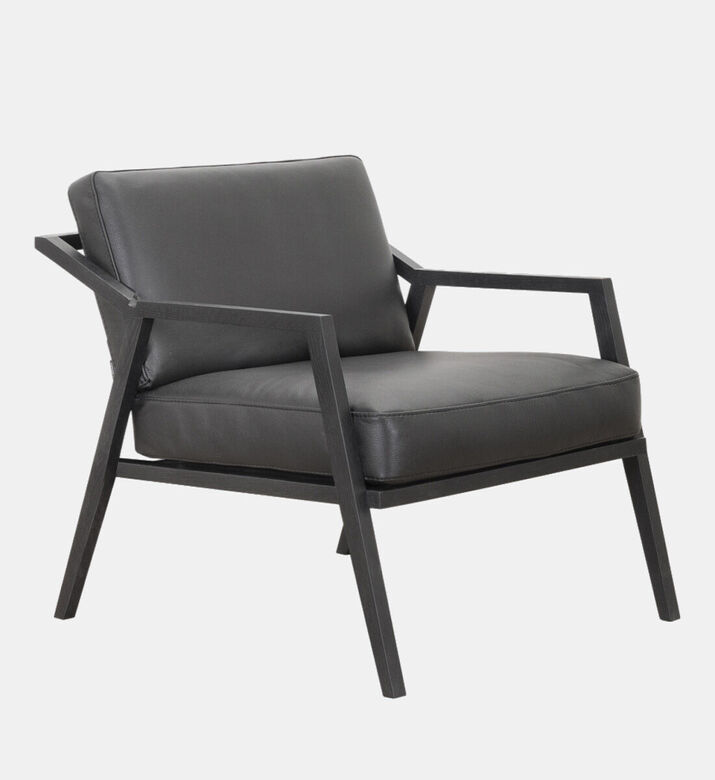 Vilmers Rhen Oak Leather Arm Chair, Packshot View