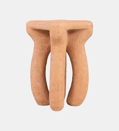 Look Glass Fiber Curved Leg Stool