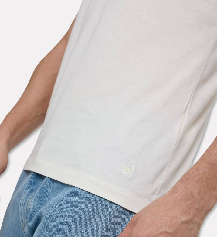 Hackett London Pima Cotton Crewneck Short-sleeve T-shirt, Model View