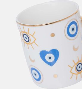 Evil Eye Heart Printed Mug