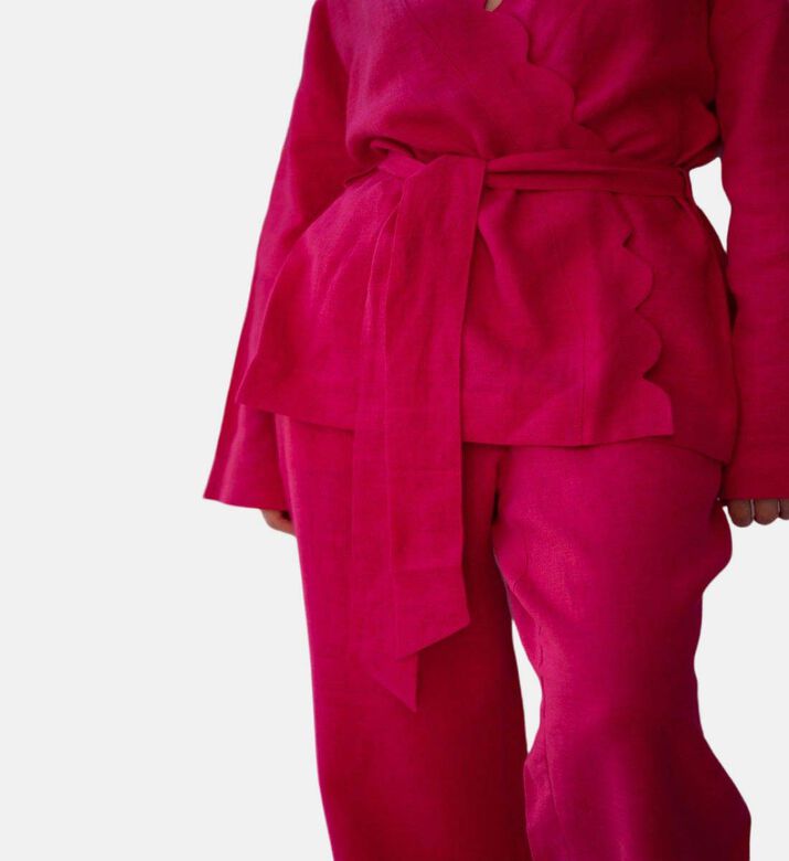 Godalia Kimono 2-piece Top Pants Set, Model View