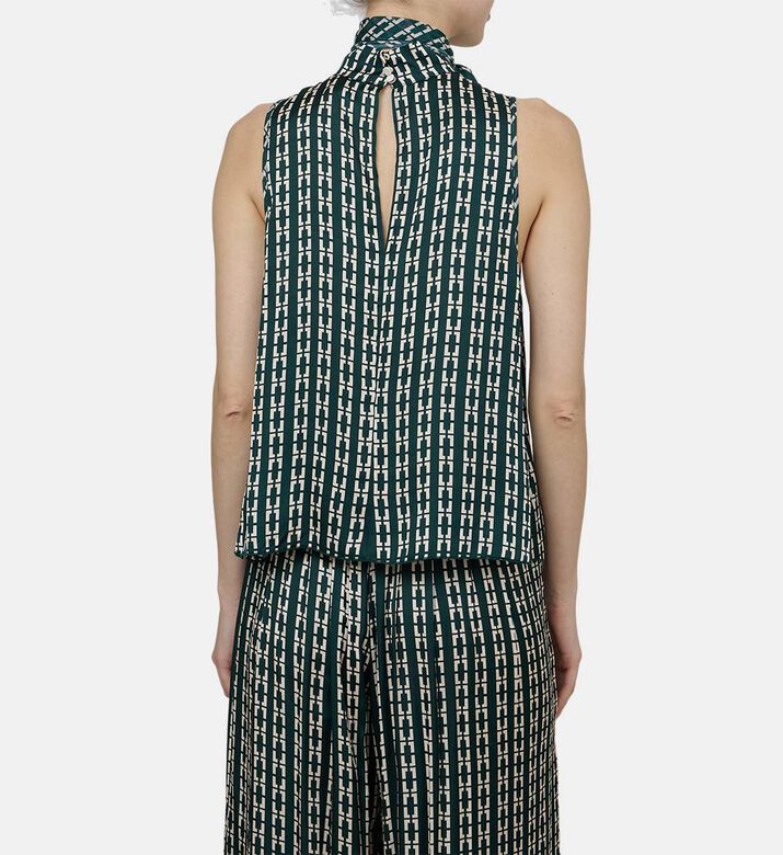 Tie Neck Sleeveless Top