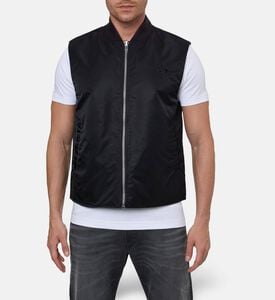 Diesel Side Pockets Ribbed Bomber Vest, Model View