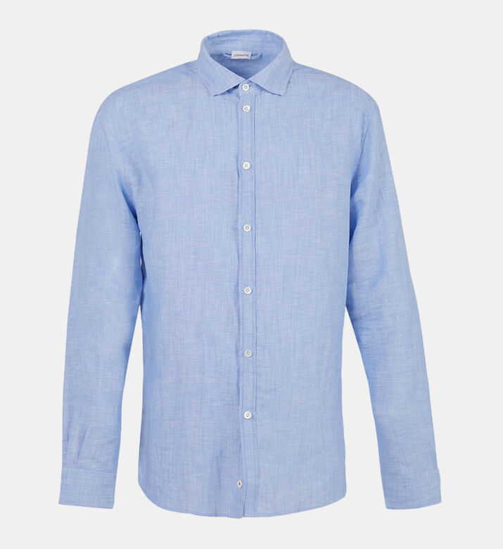Linen Blend Button-down Shirt