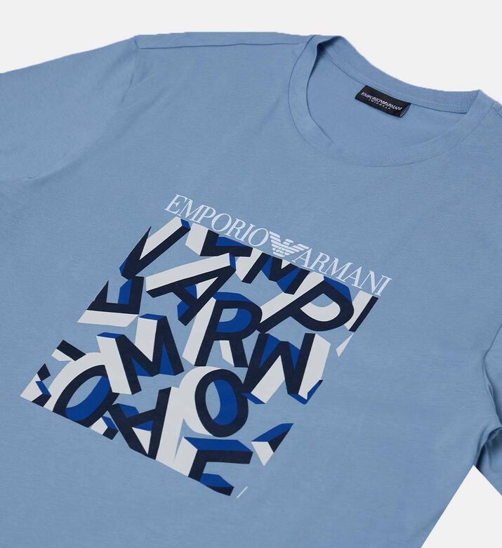 Cotton Graphic Logo-print Crewneck T-shirt