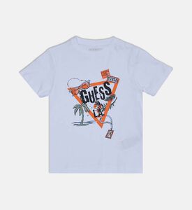 Oversized Logo-print Straight Hem T-shirt