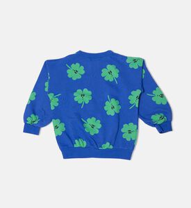 Bobo Choses All-over Four-leaf Clover Pattern Long-sleeve Sweatshirt, Packshot View