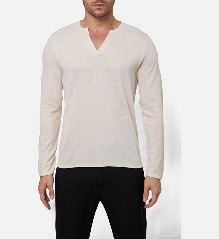 The Kooples Pull Blason, Light-beige, M, Model View