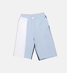 شورت قصير بقصّة عادية وتصميم ثنائي اللون