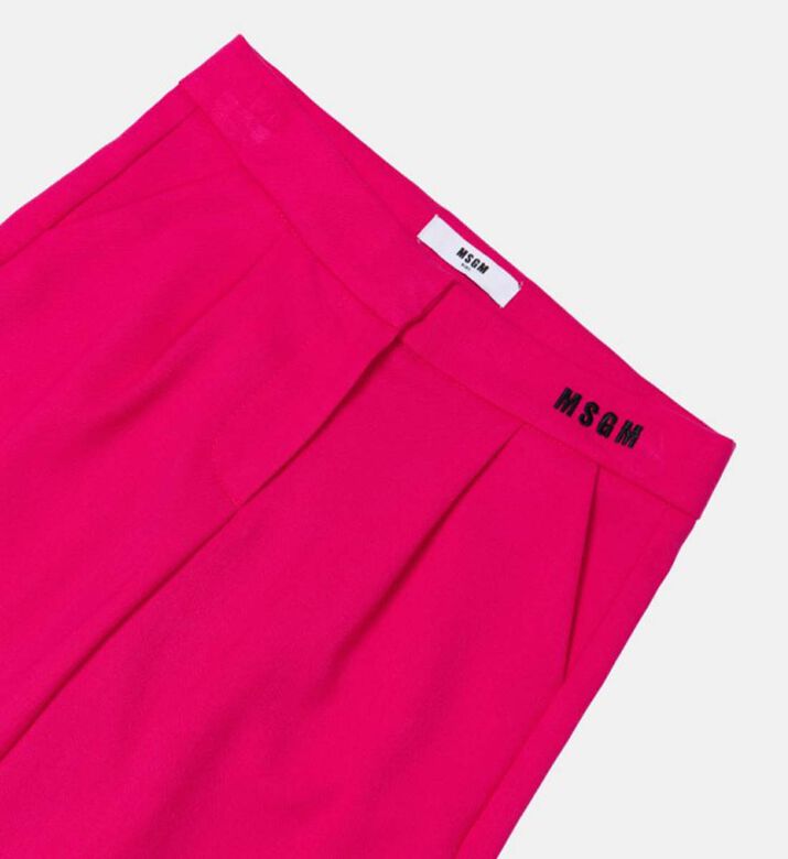 بنطلون فانيلا مطوي للبنات