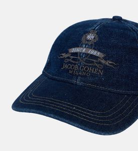 Logo-embroidery Denim Baseball Cap Logo-embroidery Denim Baseball Cap