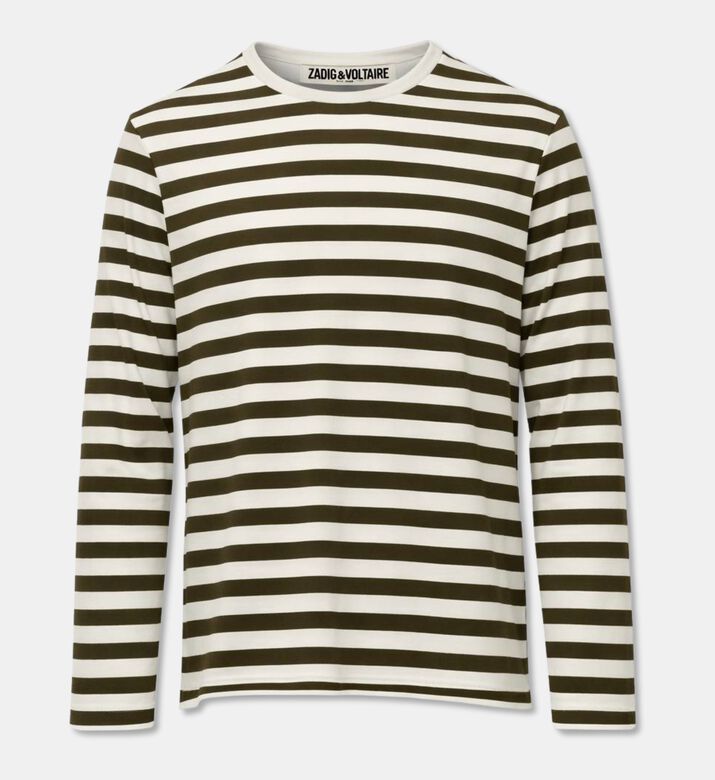 Zadig et Voltaire Timo Striped Long-sleeve T-shirt, Packshot View