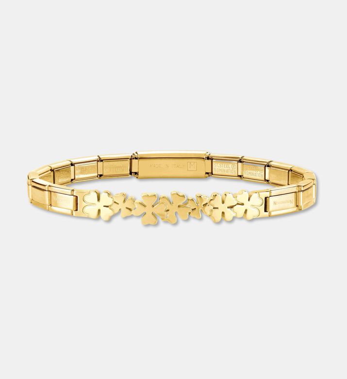 Nomination Gold-tone Clover Charms Modular Bracelet, Packshot View