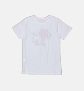 Heart Smiling Flower Printed T-shirt