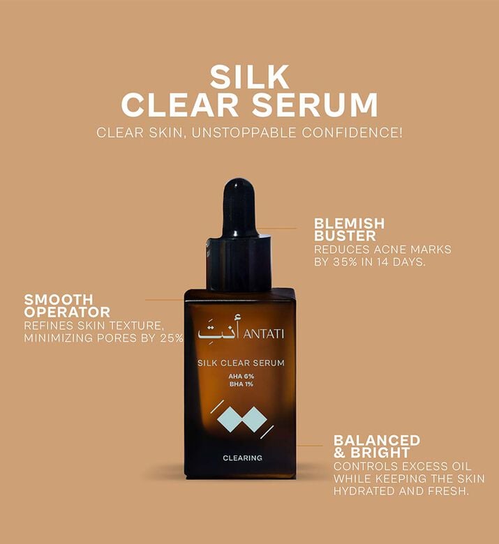 Antati Serum Silk Clear Acne, Packshot View Antati Serum Silk Clear Acne, Packshot View