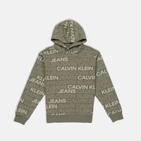 All-over Logo-print Hooded Sweater