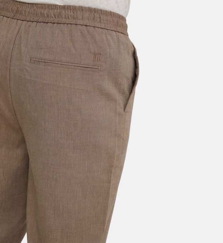 Linen Button Closure Pants