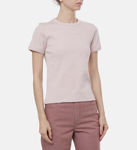 Aristide Logo-embroidery Ribbed T-shirt