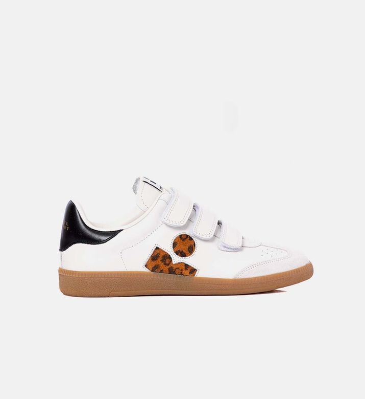 Leopard-print Side Panel Low-top Sneakers