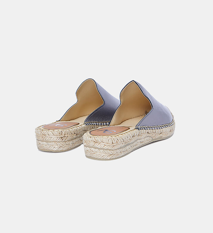 Metallic-effect Mule Espadrilles Metallic-effect Mule Espadrilles